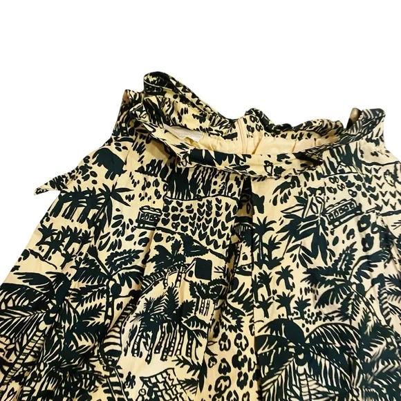ANTHROPOLOGIE COREY LYNN CALTER | Palm Garden Paper Bag Skirt. Sz. 10 - Picture 6 of 9